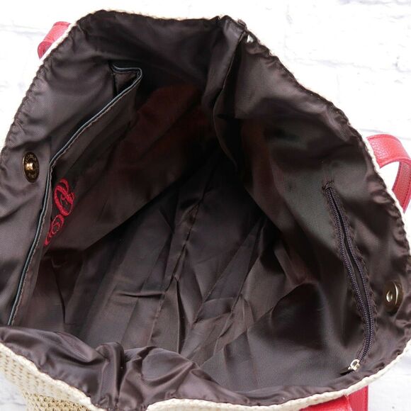 Woven Large Tote Shoulder Handbag Purse  Monogrammed with DSM  Noatd 8831628 - Picture 4 of 5